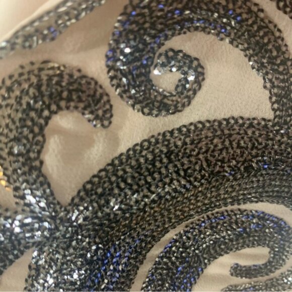 NWT! 1. State “Midnight Soirée” Sequin Strappy Blouse M - Picture 7 of 9